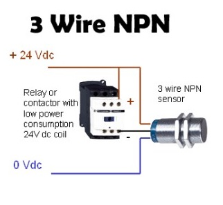 NPN Tipi Sensör Bağlantı Şeması