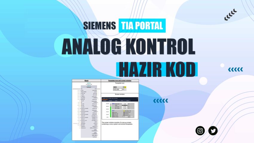 Siemens TIA Portal Analog Kontrol Fonksiyon Blok [Hazır Kod]