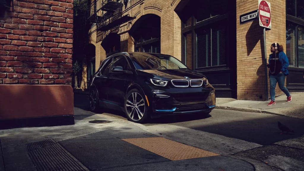 bmw i3 black front shot