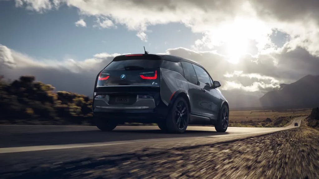 bmw i3 rear shot road