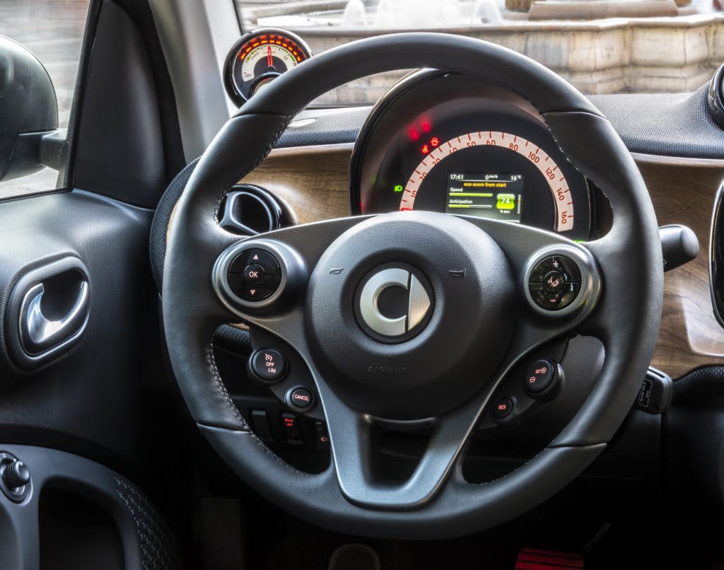 smart eq fortwo steering wheel