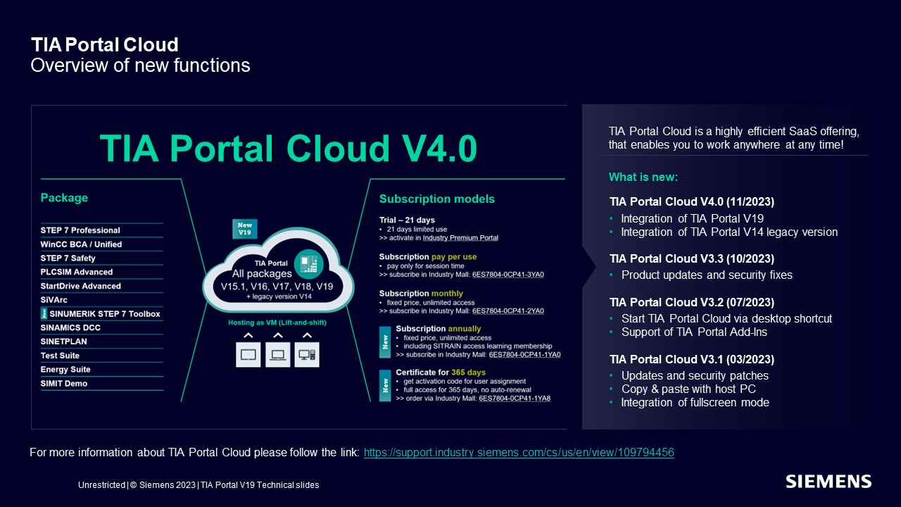 TIA Portal Cloud V4.0