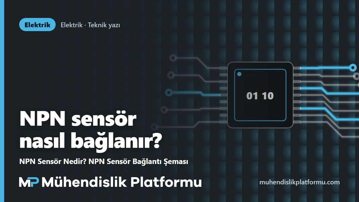 NPN Sensör Nedir? NPN Sensör Bağlantı Şeması